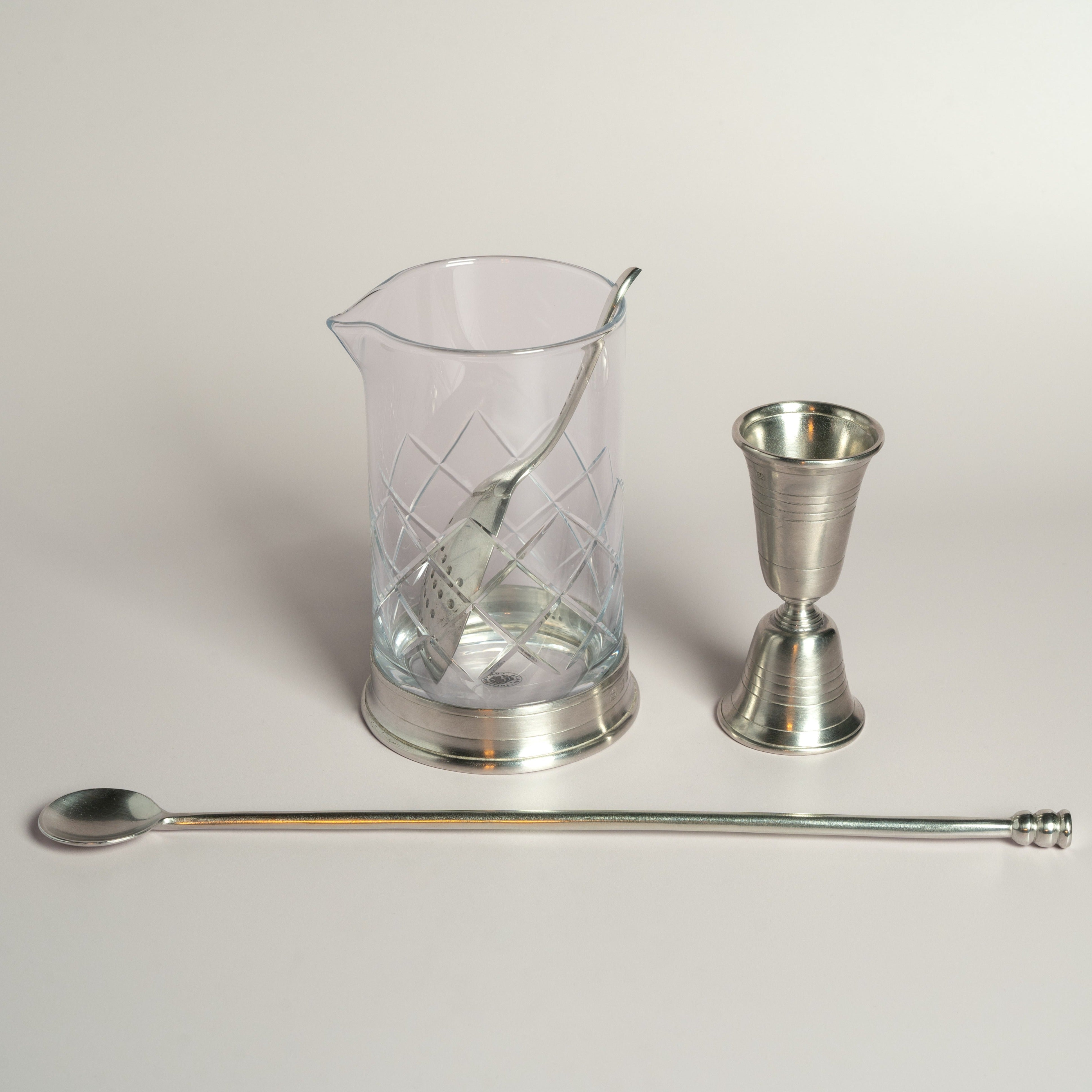 Mixing glass set - handmade in Italy